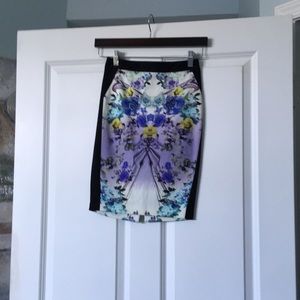 Gently used Size 0 Floral Marciano skirt